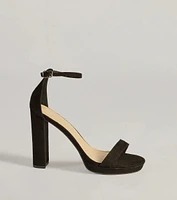 Stylishly Elevated Platform Block Heels