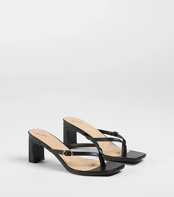The Best Choice Thong Buckle Mules