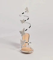 Flutter And Shine Spiral Block Heels