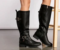 Chic Wide Fit Below The Knee Boots