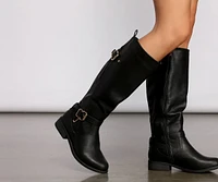 Chic Wide Fit Below The Knee Boots