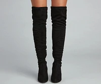 Long Story Short Faux Suede Boots