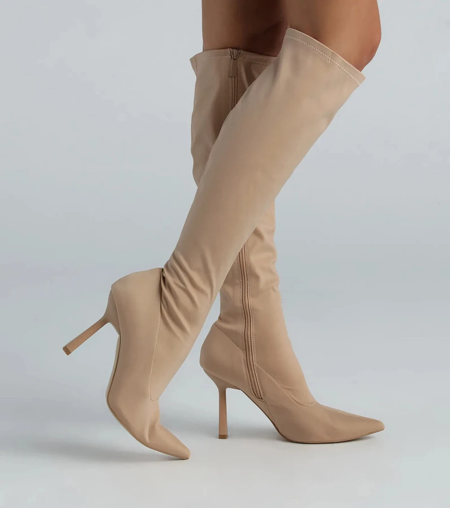 Elevated Mood Knee-High Stiletto Boots