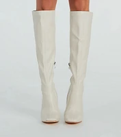 Perfect Day Faux Leather Under-The-Knee Boots