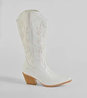 Country At Heart Under-The-Knee Cowboy Boots