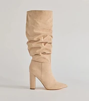 Chic Unleashed Under-The-Knee Scrunch Boots