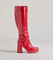 Made To Strut Faux Leather Under-The-Knee Boots