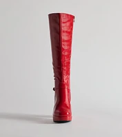 Made To Strut Faux Leather Under-The-Knee Boots