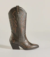 Country Girl Era Block Heel Western Boots