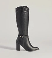 Strut The Streets Under-The-Knee Faux Suede Boots