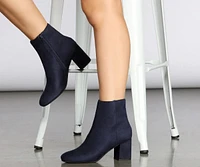 Don't Tempt Me Faux Suede Booties