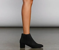 Simply Stylish Faux Suede Booties