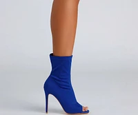 Peep Show Stiletto Booties