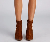 Chic Strut Pointed Toe Booties