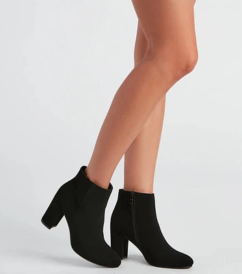 Girl Love Block Heel Booties