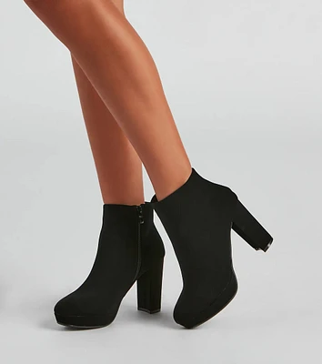 Lots To Love Block Heel Booties