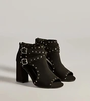 Daring Details Studded Ankle Booties