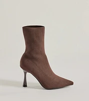 It-Girl Strut Knit Stiletto Booties