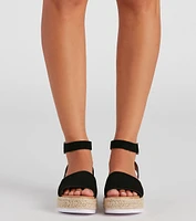 Effortless Nubuck Espadrille Sandals