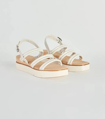 Casual Summer Stroll Strappy Platform Sandals