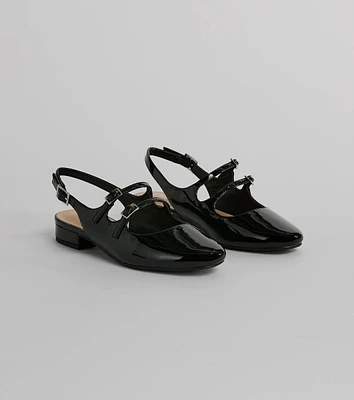 The Everyday Sling Back Patent Leather Flats