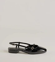 The Classic Faux Patent Leather Mary Jane Flats