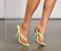 Look At Her Lucite Wedges