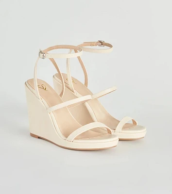 The Sun Strappy Platform Wedges