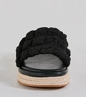 A Perfect Day Puff Espadrille Wedge Sandals