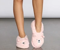 Cozy Bear Sherpa Sock Slippers