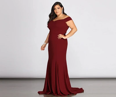 Plus Briar Formal Off The Shoulder Dress