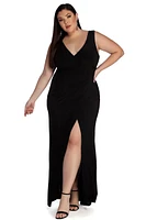 Plus Karla Formal Wrap Dress