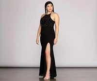 Plus Kacey Formal Heat Stone Dress