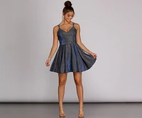 Presley Glitter Party Dress