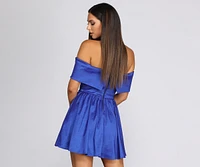 Winnie Strapless Taffeta Party Dress