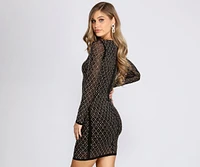 Cami Formal Heat Stone Mini Dress