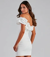 Kiari Formal Off the Shoulder Ruffled Dress