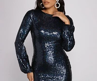 Devin Iridescent Sequin Mini Dress