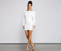 Sydney Formal Sequin Scroll Mini Dress