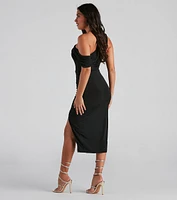 Mayva Formal Sleek Midi Dress