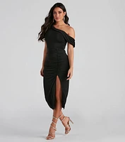 Mayva Formal Sleek Midi Dress