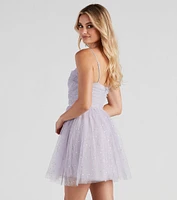 Claire Sequin Tulle Party Dress