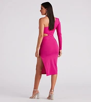 Lilly Formal Crepe Cutout Dress