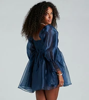 Lacinda Long Sleeve A-Line Party Dress