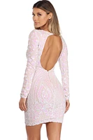 Gemma Iridescent Sequin Dress