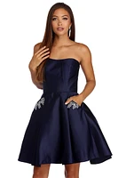 Noelle Formal Satin Party Dress