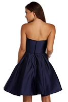 Noelle Formal Satin Party Dress