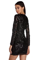 Cher Sassy Sequin Mini Dress