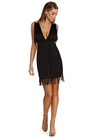 Amara Fringe Watch Bandage Dress