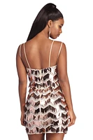 Reyna Formal Sequin Mini Dress